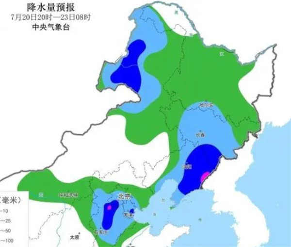 华北雨季开启:21日夜间至22日华北东北局地将有大暴雨